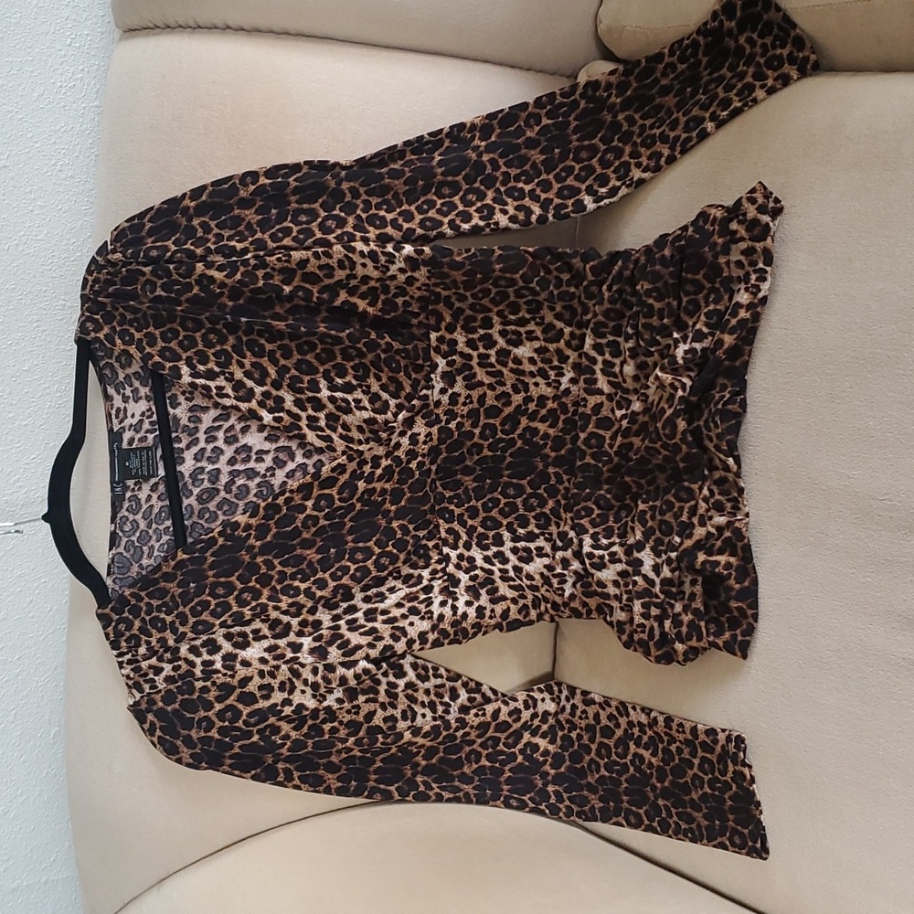 Leopard print blouse